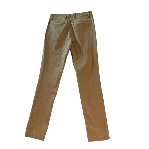 Lacoste Mens Slim Fit Chino Khaki Pants Size US30 L32 - Picture 2 of 10